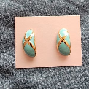💰🌟 3 for $13 NWOT Turquoise and Gold Earrings
